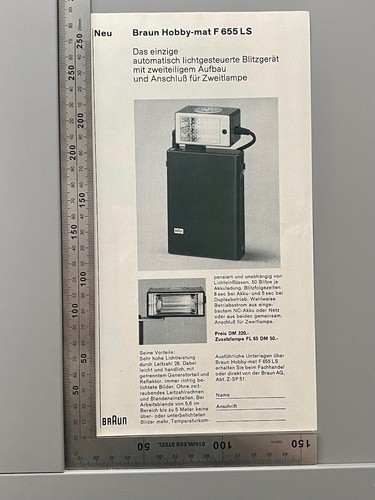 Braun hobby mat 655 - f, flash